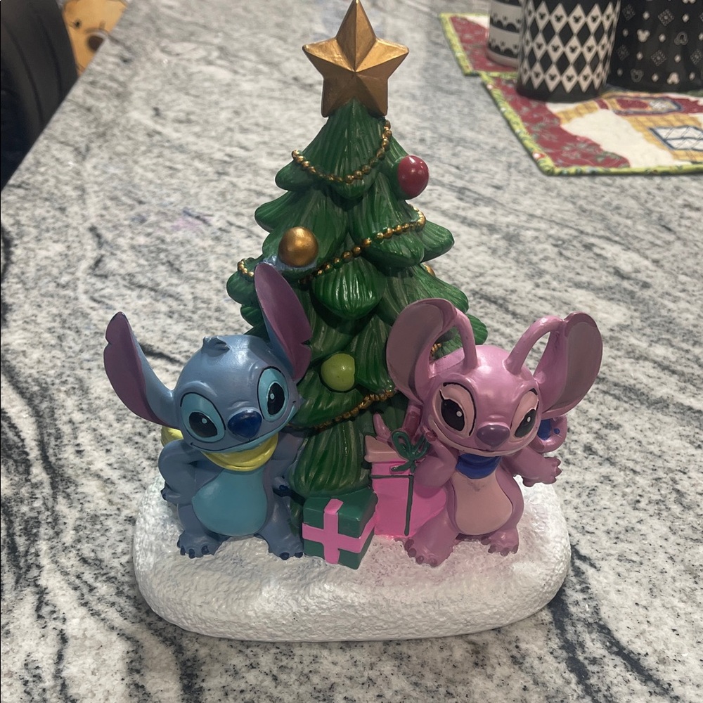 Stitch and Angel Christmas Figurine